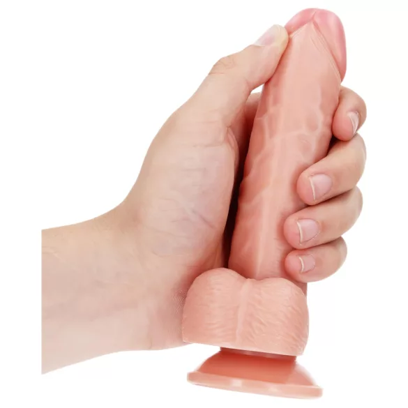 RealRock - Saugnapf-dildo, realistisch - 15,5cm (natur)