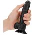 RealRock - Saugnapf, realistischer Dildo - 15,5cm (schwarz)