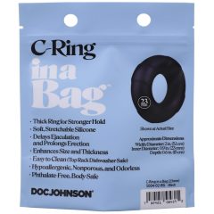 Doc Johnson C-Ring - Silikon Penisring (schwarz)