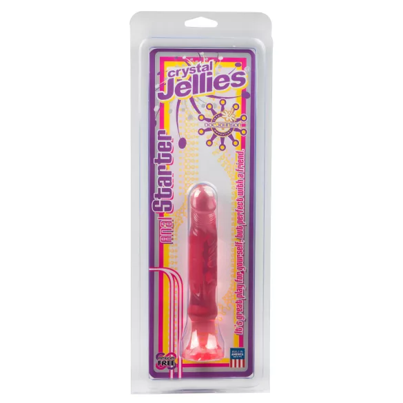 Crystal Jellies - Saugnapf Anal-Dildo (Pink)
