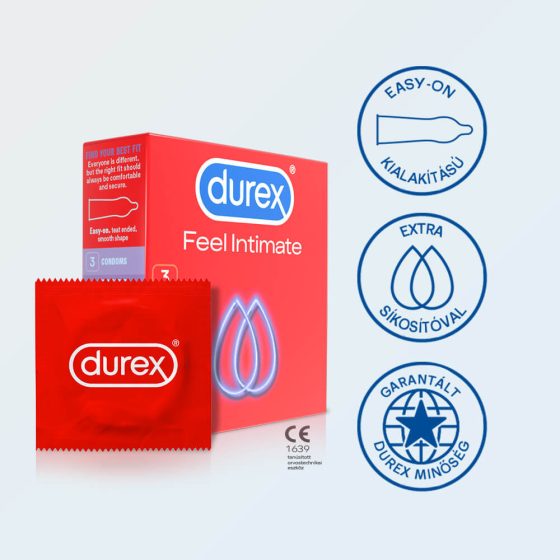 Durex Feel Intimate - hauchdünnes Kondom (3 Stück)
