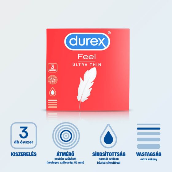 Durex Feel Ultra Thin - ultra lebensechtes Kondom (3 Stck.)