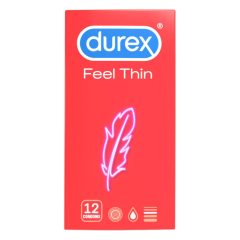 Durex Feel Thin - lebensechtes Gefühlskondom (12 Stück)
