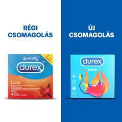 Durex Condom Love - Leicht anzulegendes Kondom (4 Stück)