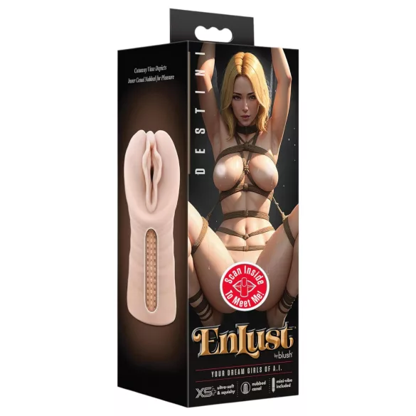 Enlust Destini - Vibrations-Vagina mit KI-Bildern (natur)