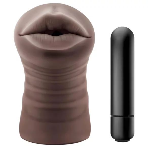 Enlust Krystal - Vibrations-Kunstmund mit KI-Bildern (braun)