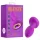 Oh My Gem – Vibrierender Analplug mit Kristall (lila)