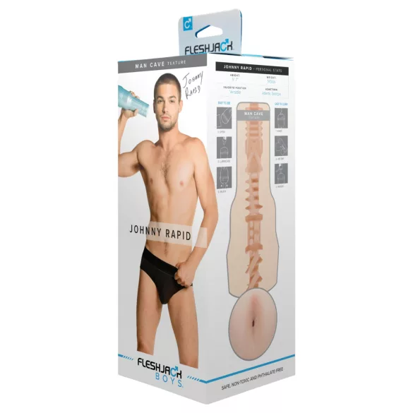 Fleshjack Johnny Rapid - naturgetreues Männlich Masturbator (Pops)