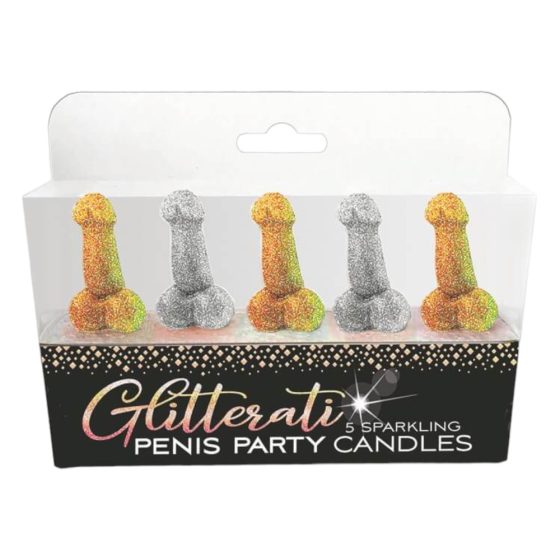 Glittaretti - Penis Kerzen Set (5 Stück)