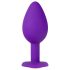 Temptasia S - Herz-Analdildo mit Goldstein (Lila) - Klein