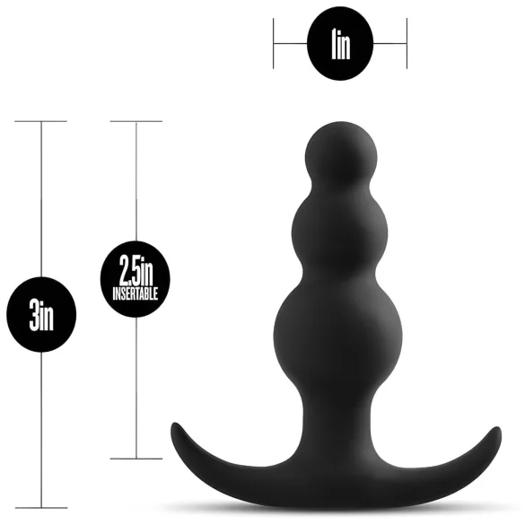 Anal-Abenteuer Platin - Perlen-Analdildo (schwarz)