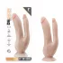 Dr. Skin 8 - Saugnapf Doppel-Dildo (naturfarben)