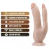 Dr. Skin 8 - Saugnapf Doppel-Dildo (naturfarben)