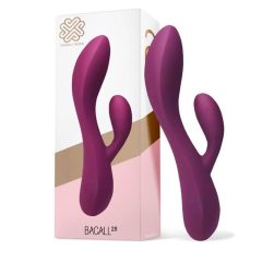   Engily Ross Bacall 2.0 - akkubetriebener G-Punkt-Vibrator mit Klitorisarm (Lila) aus fließendem Silikon