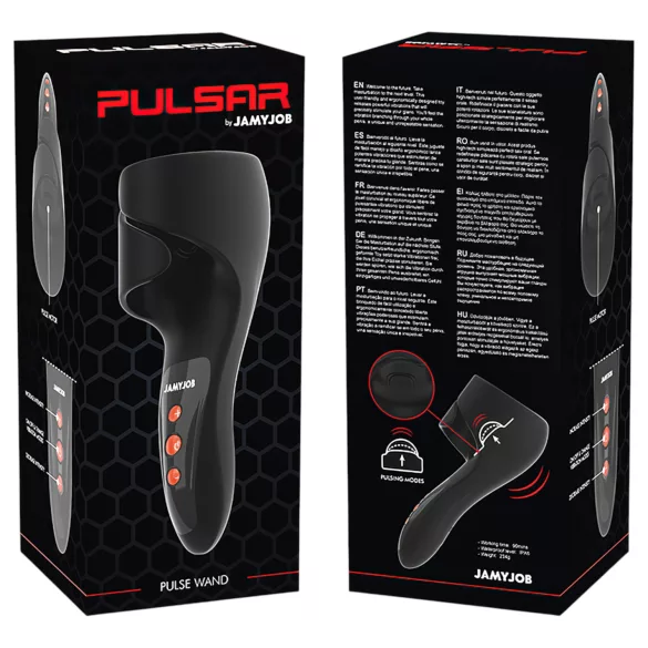 JamyJob - pulsierender Eichelvibrator (schwarz)