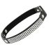 Coquette – Schwarzes Strass-Choker mit Herzanhänger