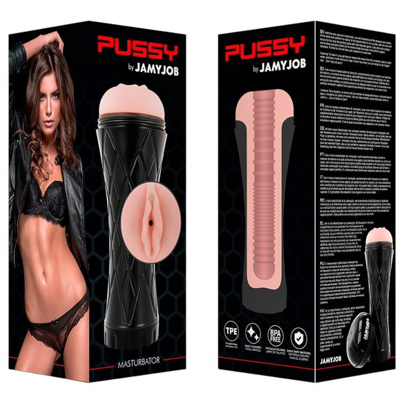JamyJob - naturgetreues Lustspielzeug im Etui (schwarz-natur)