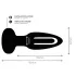 Addicted Toys - Beweglicher Zungen-Analdildo (Schwarz)