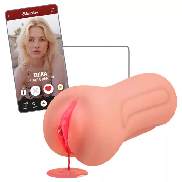 Intense First Time Erica - realistische Jungfrauen-Masturbator-Vagina (naturfarben)