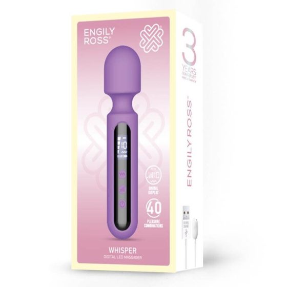 Engily Ross Whisper - akkubetriebener, digitaler Massage-Vibrator (lila)
