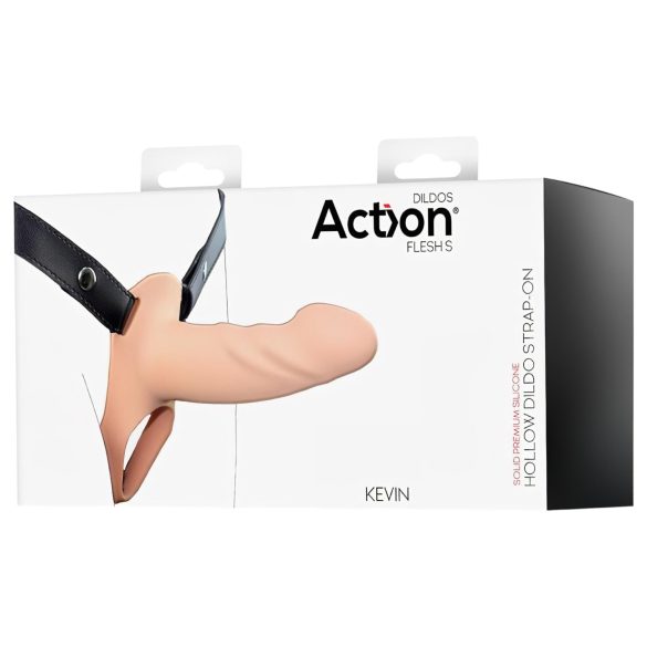 Action StrapOn S - anlegbarer, hohler Dildo (natur)