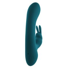   Playboy Rabbit - wiederaufladbarer, wasserdichter Vibrator mit Klitorisarm (türkis)