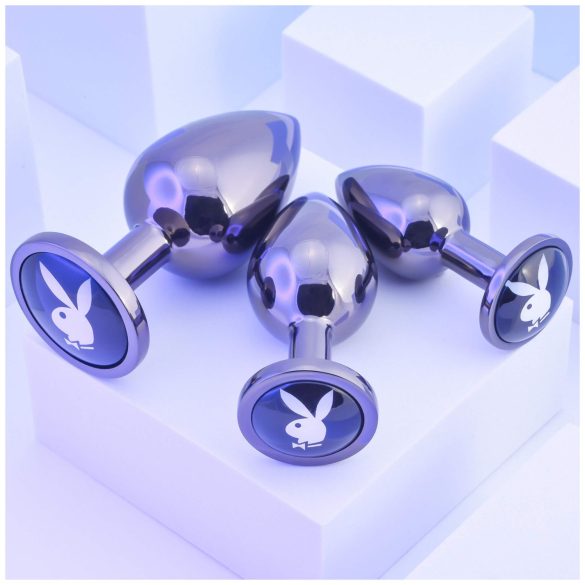 Playboy - Anal-Plug-Set - 3-teilig (silber)