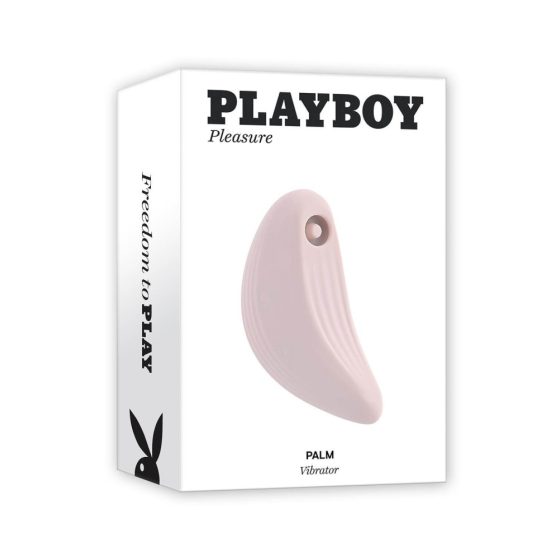 Playboy Palm - Akkubetriebener, wasserdichter 2in1 Klitorisvibrator (Rosa)