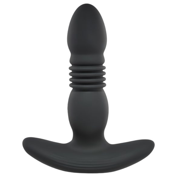 Playboy – Akku Analdildo mit Stoßfunktion (schwarz)