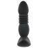 Playboy – Akku Analdildo mit Stoßfunktion (schwarz)