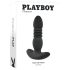 Playboy – Akku Analdildo mit Stoßfunktion (schwarz)