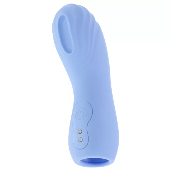 Evolved - Texturierter Fingervibrator (Blau)