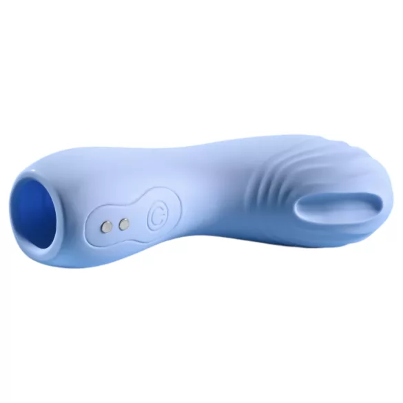 Evolved - Texturierter Fingervibrator (Blau)