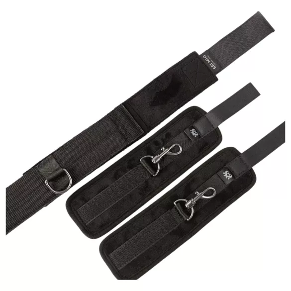 Sei Mio - Spreizstange mit Fesseln (schwarz)