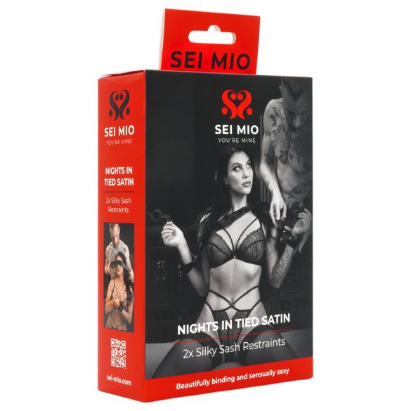 Sei Mio - Satin Bindeband (Schwarz)