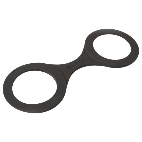 Sei Mio - Silikon Handschellen - L (schwarz)