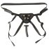 Sei Mio - Strap-On Dildo mit Harness - 12,5 cm (Schwarz)