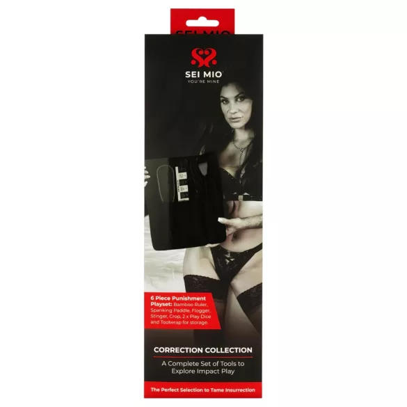 Sei Mio - Strafwerkzeug-Set - 5-teilig (schwarz)