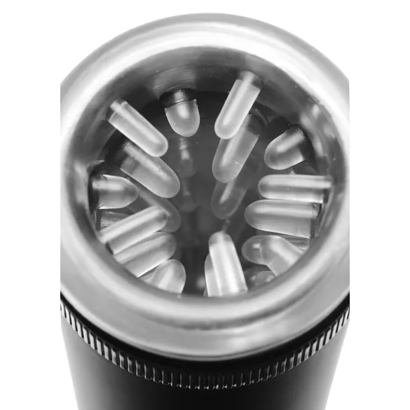 Master-Bot - Auf- und abbewegender Masturbator mit weichen Noppen (schwarz)