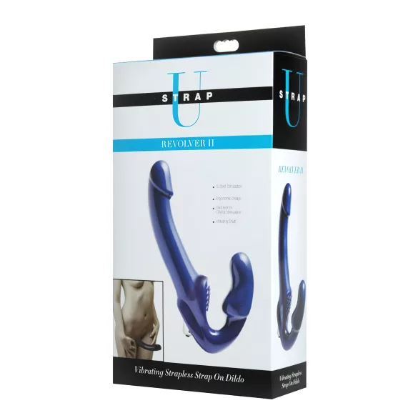 Strap U Revolver II - Aufladbarer Vibrator (blau)