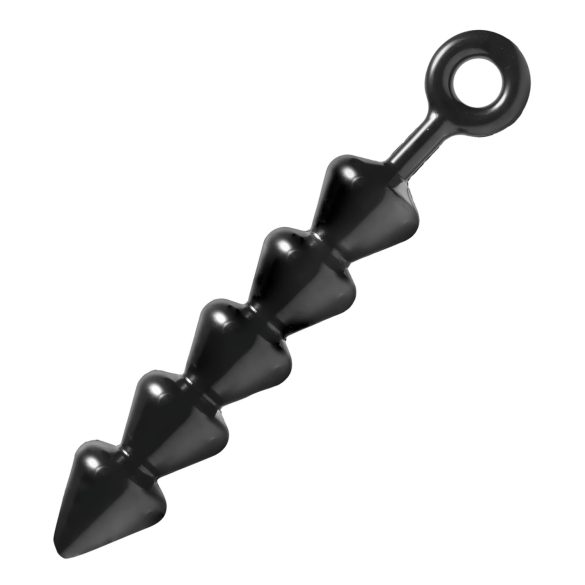 Spades - Perlen Anal-Dildo (schwarz)