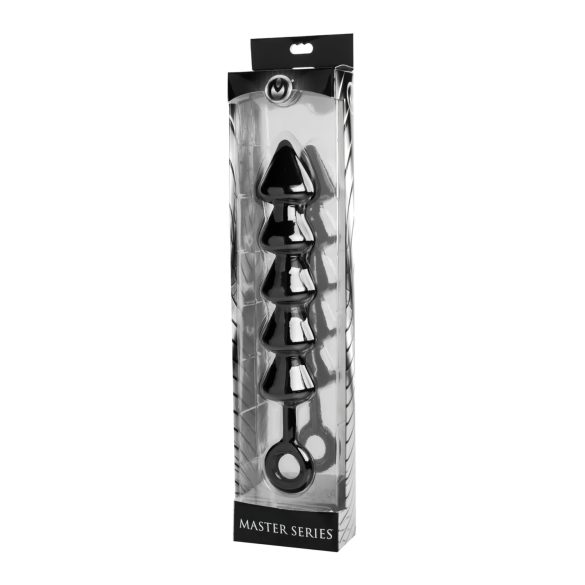 Spades - Perlen Analdildo (schwarz)