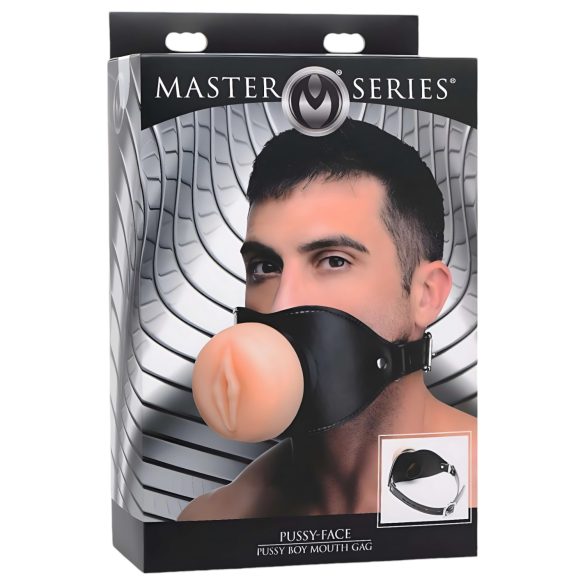 Master Series Pussy Face - Mundknebel (naturfarben)