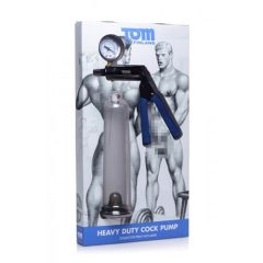   Tom Heavy Duty - Penis-Pumpe, extra stark, mit Metallpumpgriff (transparent)