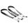 XR Brands - Schamlippen-Spreizer Clips (Schwarz)