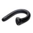 Hosed Spiral Anal Snake 19 - Anal Dildo mit Saugnapf (Schwarz)