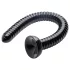 HOSED Geripptes Schlauch 19 - Saugnapf Anal-Dildo (schwarz)