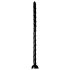 Gerippte Anal-Schlange 18 - Dünner Dildo (schwarz)