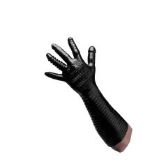   XR Brands - Pleasure Fister - texturierte Fisting-Handschuh (schwarz)
