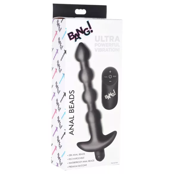 Bang! - Akkubetriebener, Funkanalvibrator (schwarz)